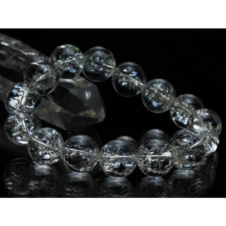 アイリスクォーツ 水晶 ブレスレット 16mm ランダム発送 711-214