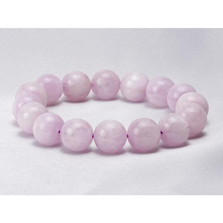 S&A ミルキーアンバー☆デイジーブレスレット 万博ポーランド館 ミルキークンツァイト ブレスレット 13mm ランダム発送 メール便送料