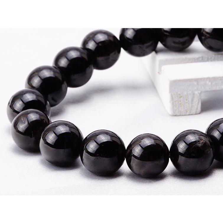 モリオン 黒水晶 ブレスレット 12mm〜13mm ランダム発送 メール便送料