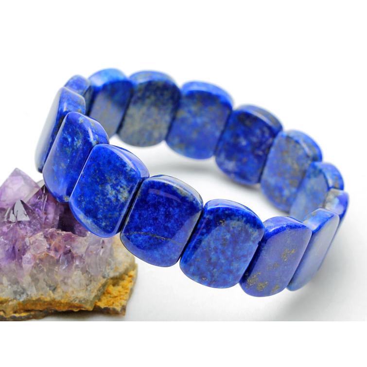 ラピスラズリ バングル 瑠璃 腕輪 ブレス Lapis Lazuli ランダム発送 メール便送料無料 [M便 1/10] 711-285｜tosho-stones｜03