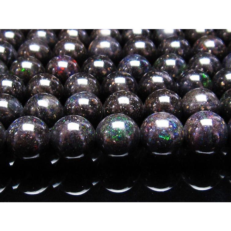 【新入荷】超高品質　ブラックマトリックスオパールブレス9.3㎜（新品未使用）虹色 ブラックマトリックスオパール×メルリナイト】サイキック覚醒＊第六感