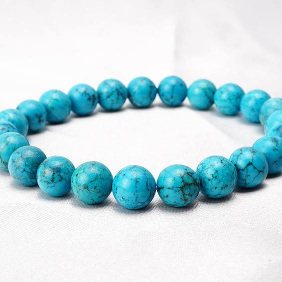 ハウライト ターコイズ トルコ石 ブレスレット 8mm ランダム発送