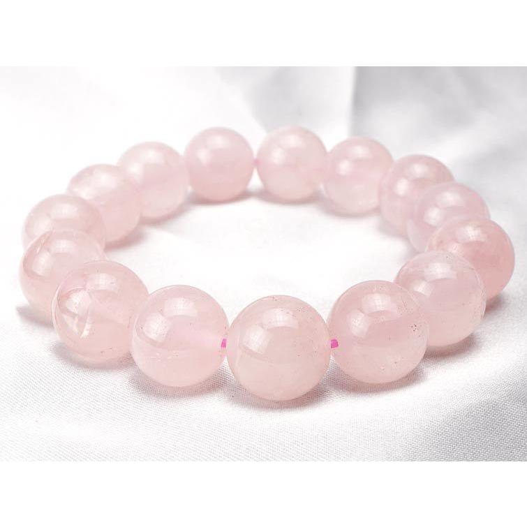 ローズクォーツ ブレスレット 14mm ランダム発送 メール便送料無料 [M