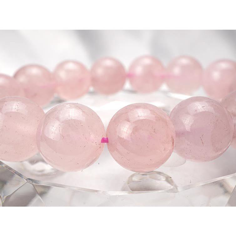 ローズクォーツ ブレスレット 14mm ランダム発送 メール便送料無料 [M