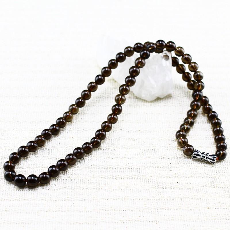 スモーキークォーツ 煙水晶 ネックレス ランダム発送 メール便送料無料