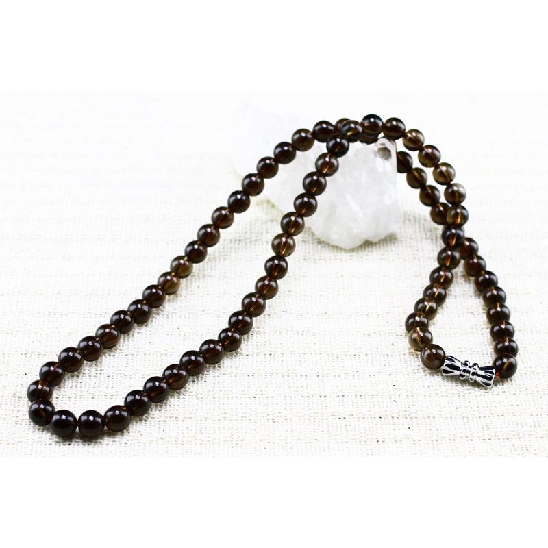 スモーキークォーツ 煙水晶 ネックレス ランダム発送 メール便送料無料