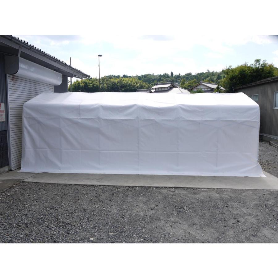 a_BELLOWS SHED(ベローズシェッド) 伸縮式移動簡易テント 車庫 倉庫 ガレージ 折り畳み 雨除け 屋根の画像