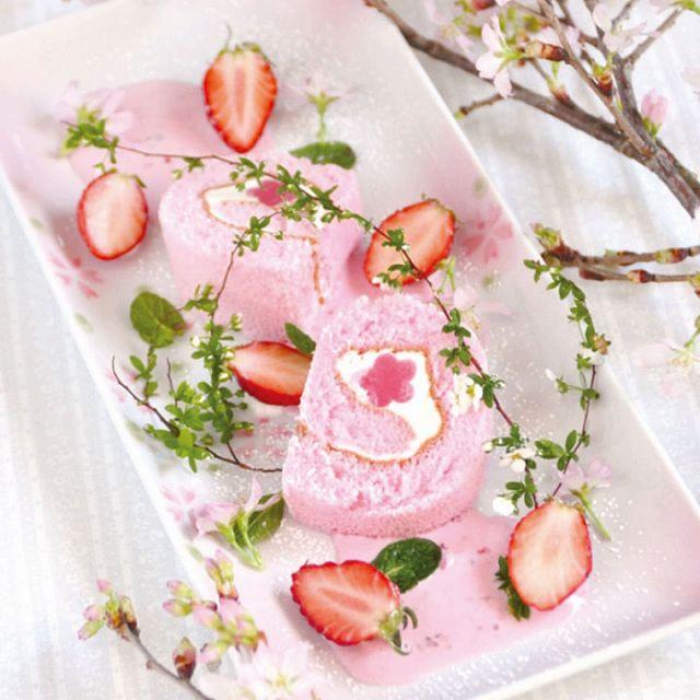 冷凍ケーキ 日東ベスト JG20カットロール(桜)260g(20カット) 業務