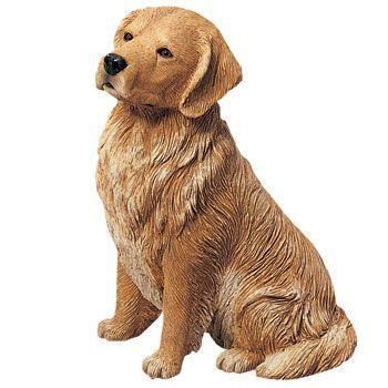 犬 置物 サンディキャスト ゴールデンレトリバー 飼い主さん