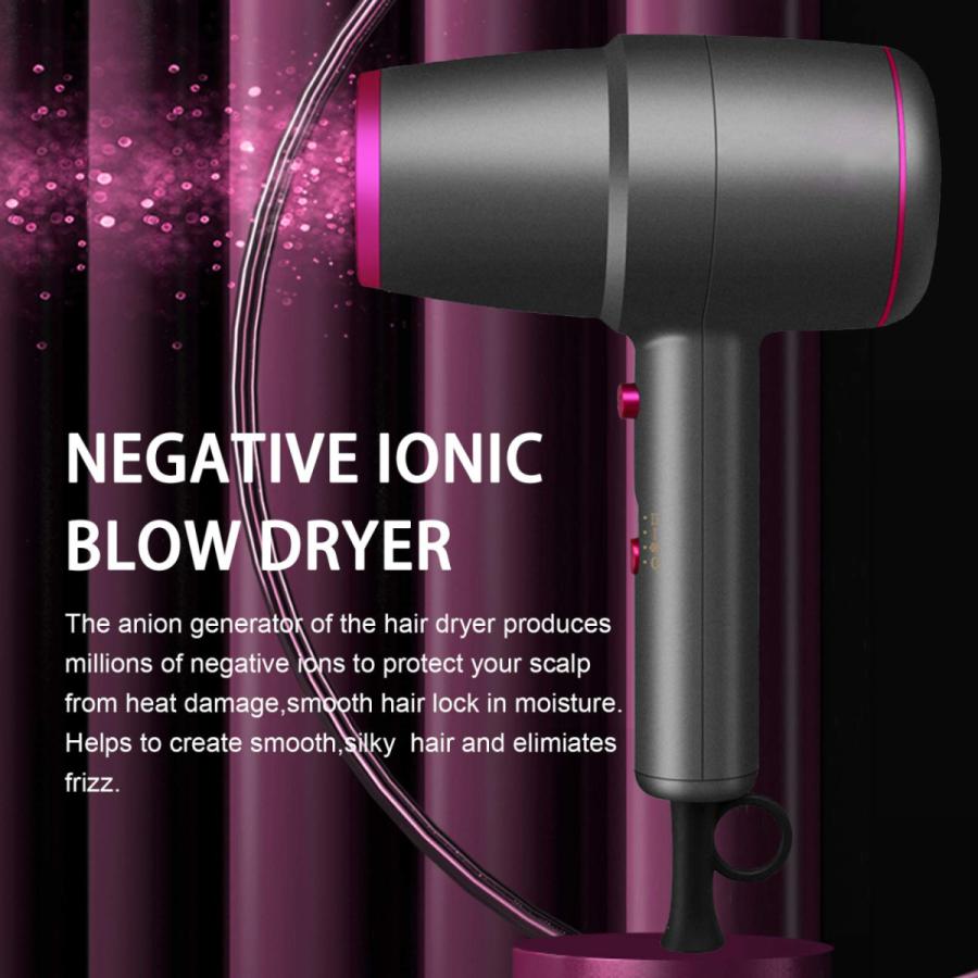 ヘアドライヤー 2200W プロのサロングレード 3段階風速 冷熱風 57℃恒温 低騒音 軽量 DCモーター負イオンブロードライヤー|tosishop266|02