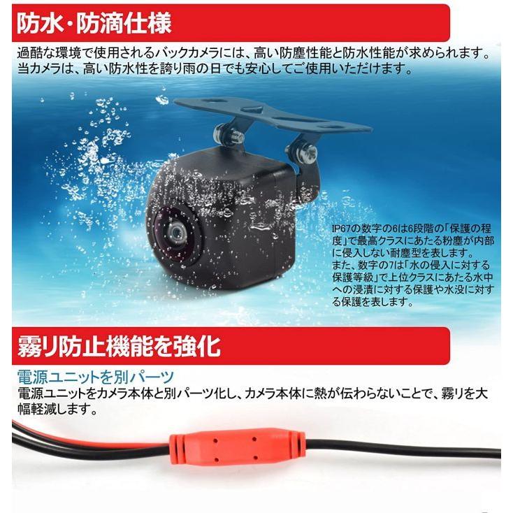 PORMIDO バックカメラ フロントカメラ リアカメラ 水平160° 垂直120