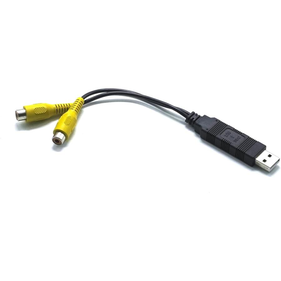 USB TO RCA変換ケーブル KAR10C/KAR12A専用 USBポートをRCAに変換する
