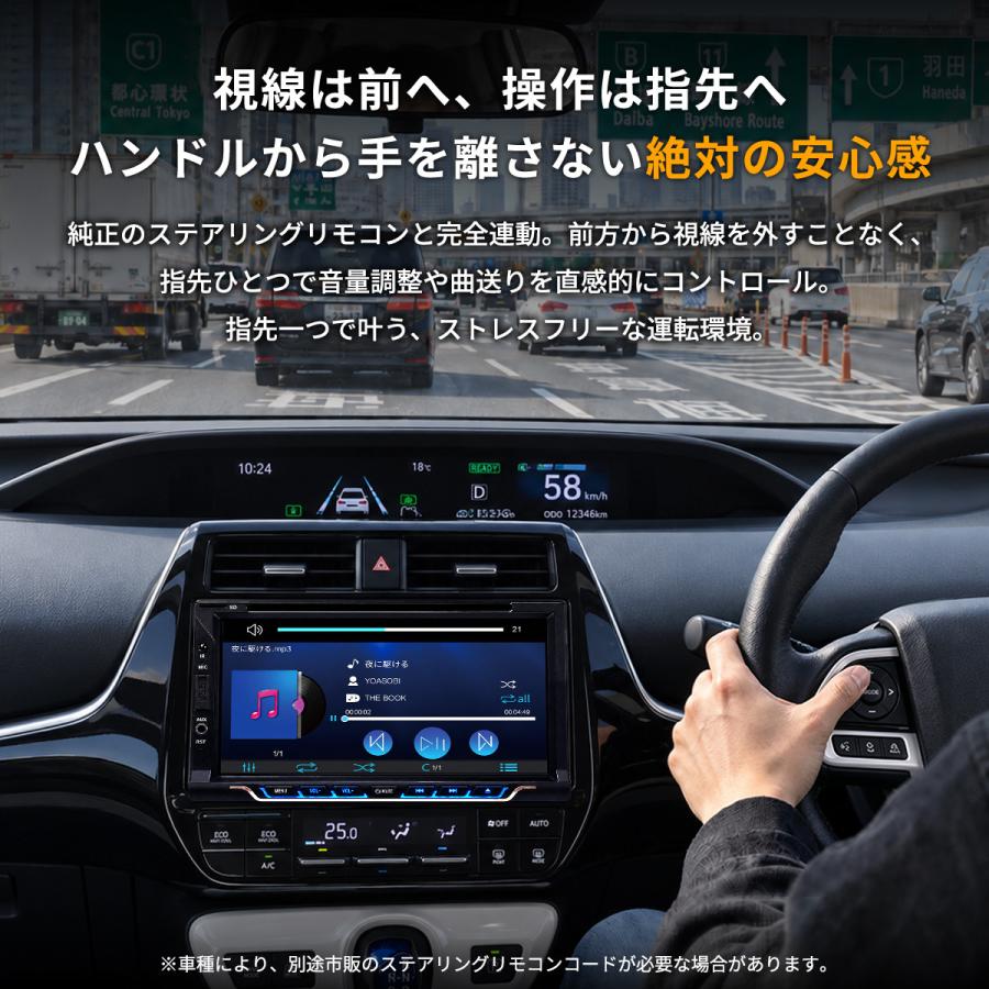 ディスプレイオーディオ 7インチ 2DIN DVD/CD カーオーディオ