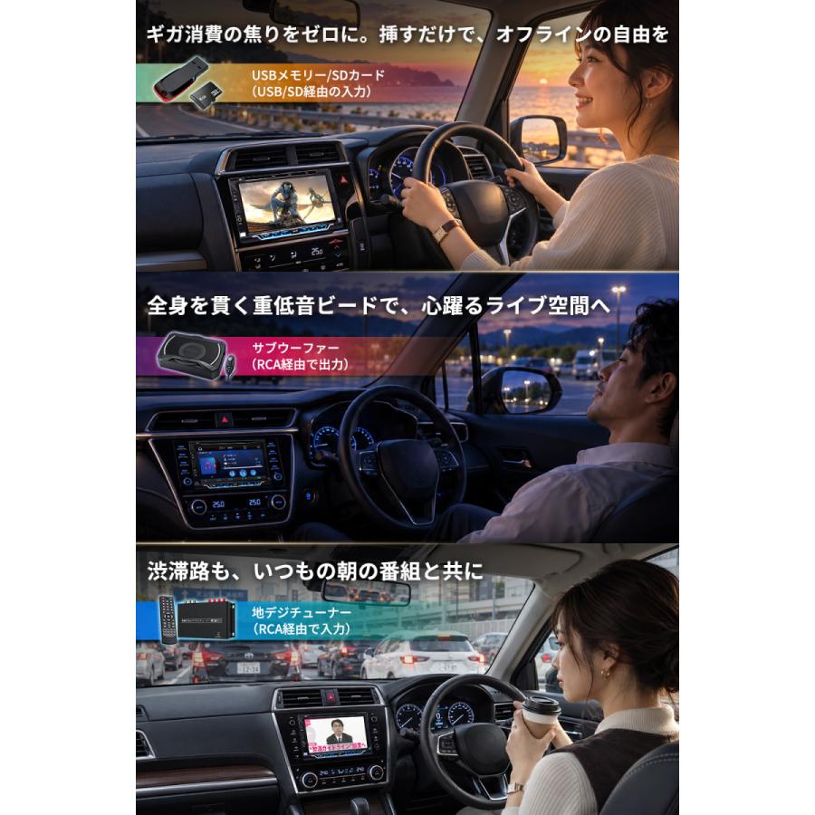ディスプレイオーディオ 7インチ 2DIN DVD/CD カーオーディオ