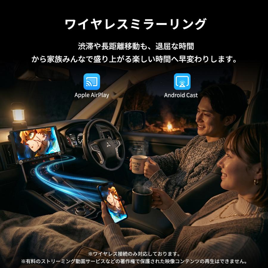 9インチ大画面カーナビ CarPlay対応 12V/24車 ミラーリング動画再生 ディスプレイオーディオ 9インチ 大画面 apple carplay android auto
