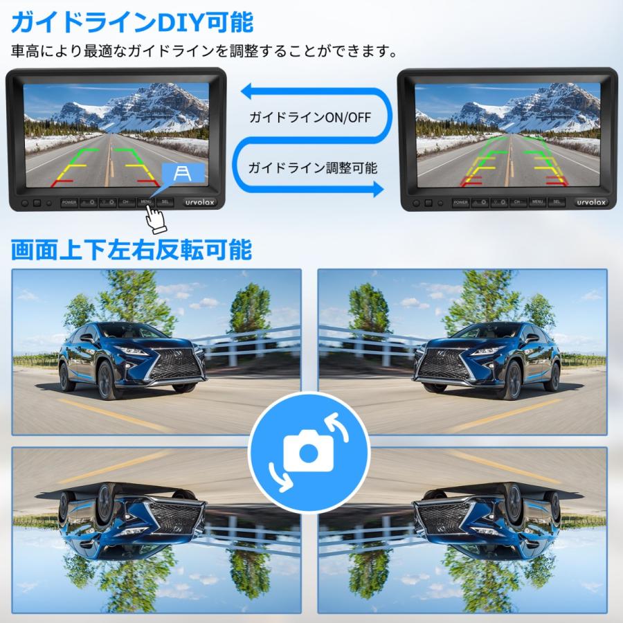 バックモニター バックカメラ モニターセット ワイヤレス マグネット