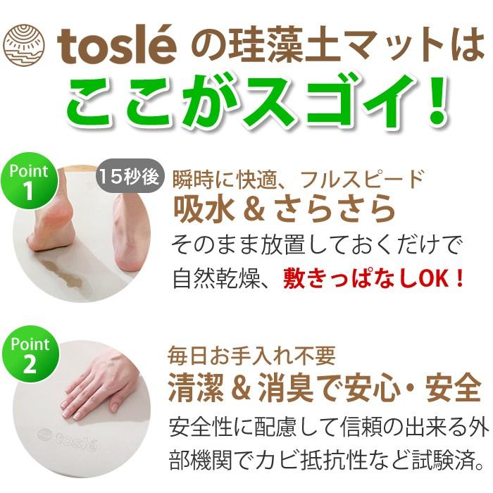 日本製 珪藻土 バスマット トスレ 北海道稚内 珪藻土 マット スクエア キャット ヨコM ネコ 猫 |  | 08