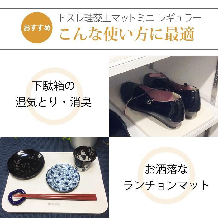 珪藻土 キッチン マット ミニ レギュラー 吸水 トレー 日本製 トスレ 洗面所 カゴ 大きい とは 水切り 食器 |  | 04