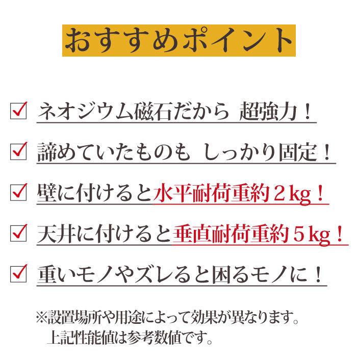 マグネハンガー マグネットタイプ 強力 磁石 ステンレス ネオジウム ネオジム マグネポート |  | 06