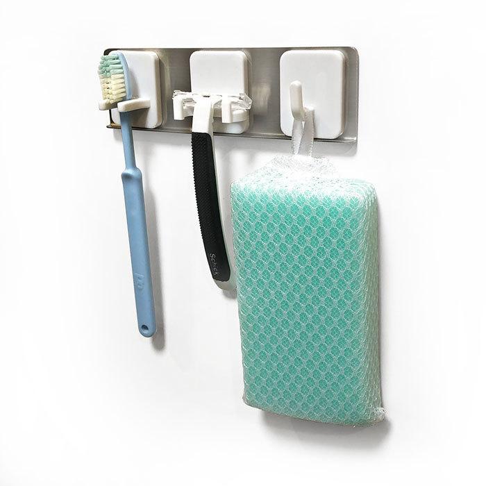 シングル フック 2個セット マグネット タイプ トスレ プラスチック 壁掛 お風呂 浴室 ホルダー 磁石 |  | 02