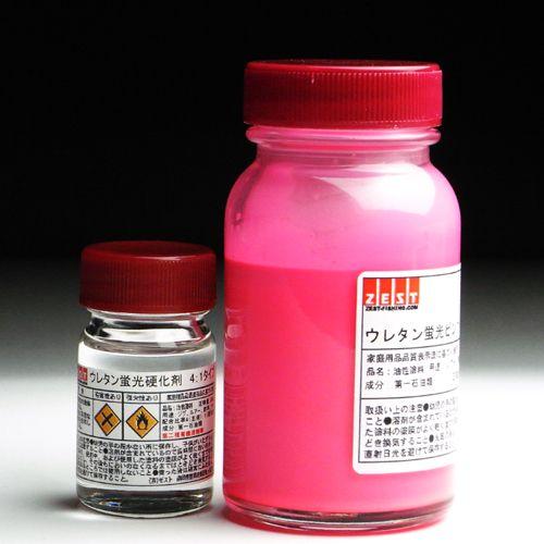 【ウレタン塗料】ウレタン蛍光塗料80ml【ピンク】 | 