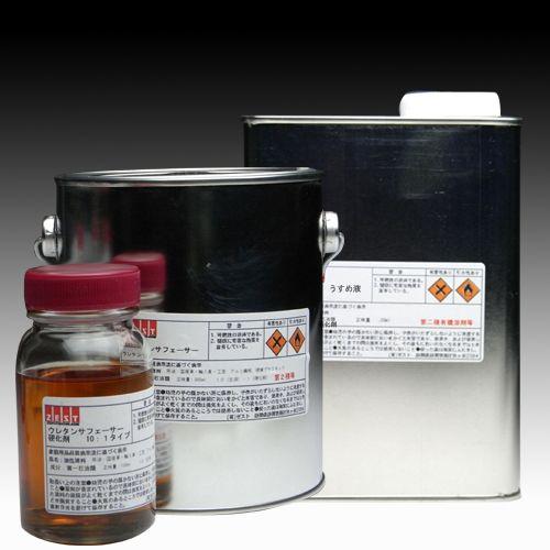 [ウレタン塗料]【Cセット】ウレタンサフェーサーホワイト（900g）・硬化剤（90g）・ZESTオリジナルうすめ液（1リットル） | 