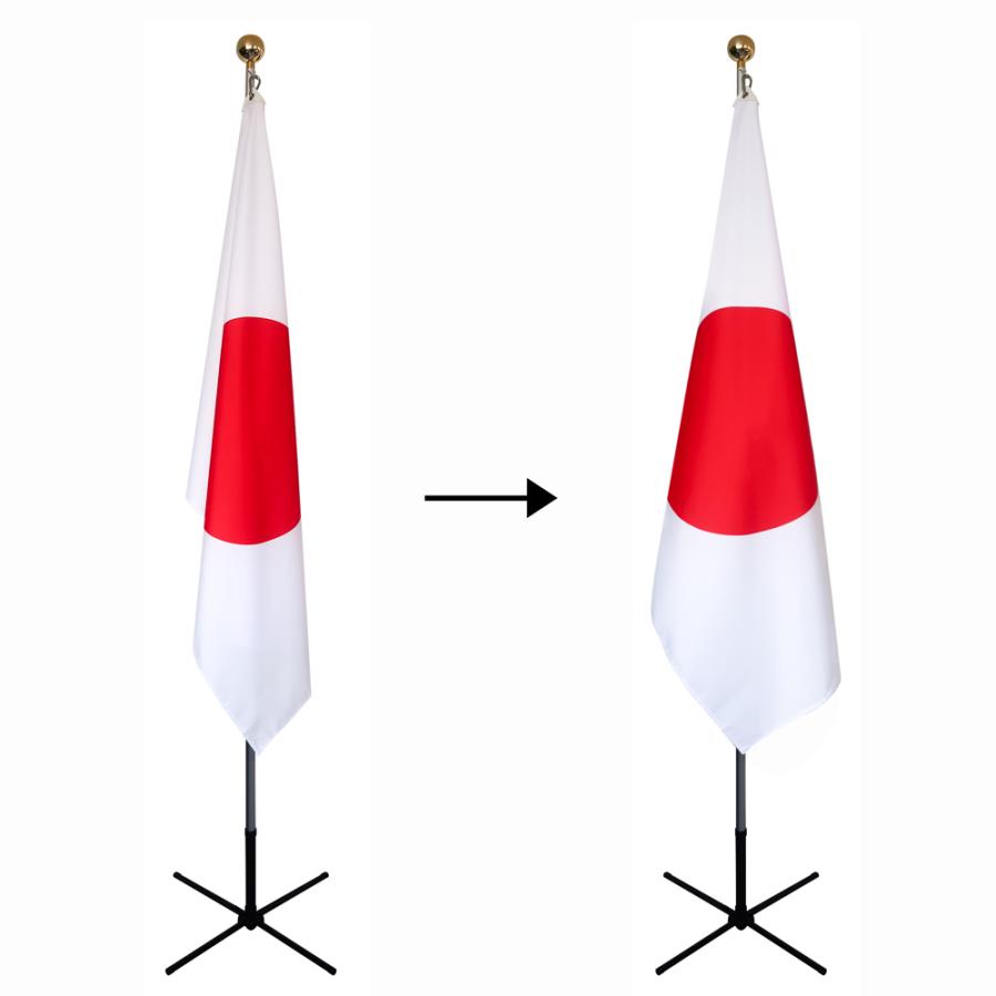 TOSPA 日の丸国旗 フラッグディスプレイセット 90×135cm日本国旗 2.3m