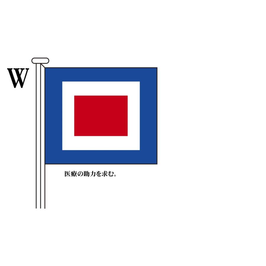 TOSPA 国際信号旗 文字旗 Alphabetical Flags 3巾 中型：131×162cm アクリル