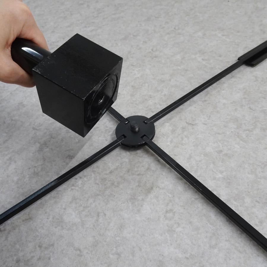 TOSPA のぼり旗用ポールスタンド折りたたみ式置据型 黒 : トスパ世界の