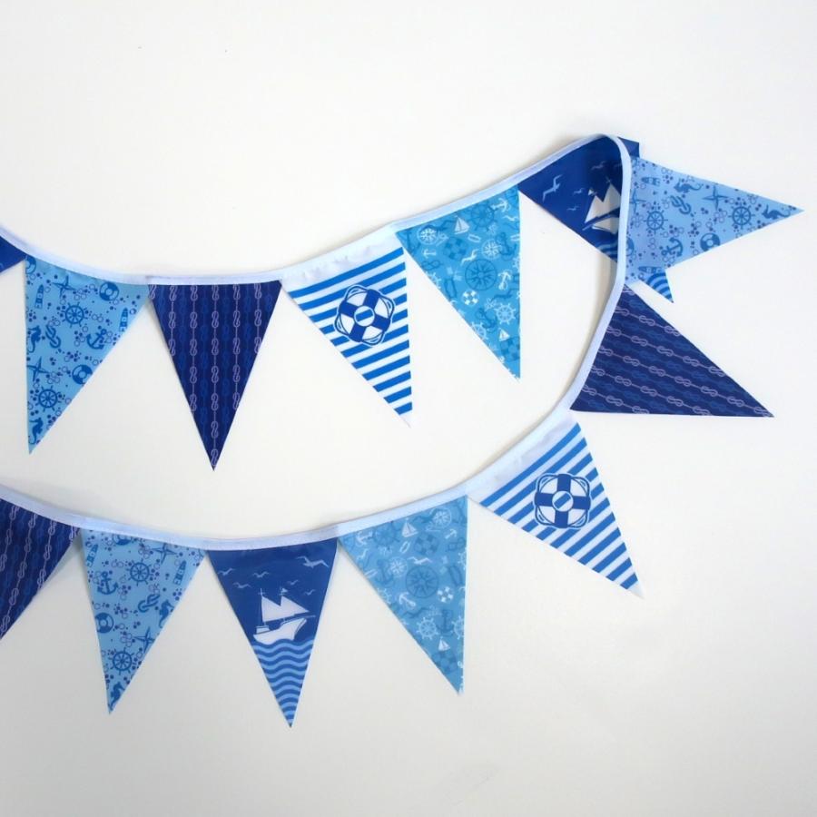 No11 ブルー＆ホワイトフラワーガーランド⸜❤︎⸝‍