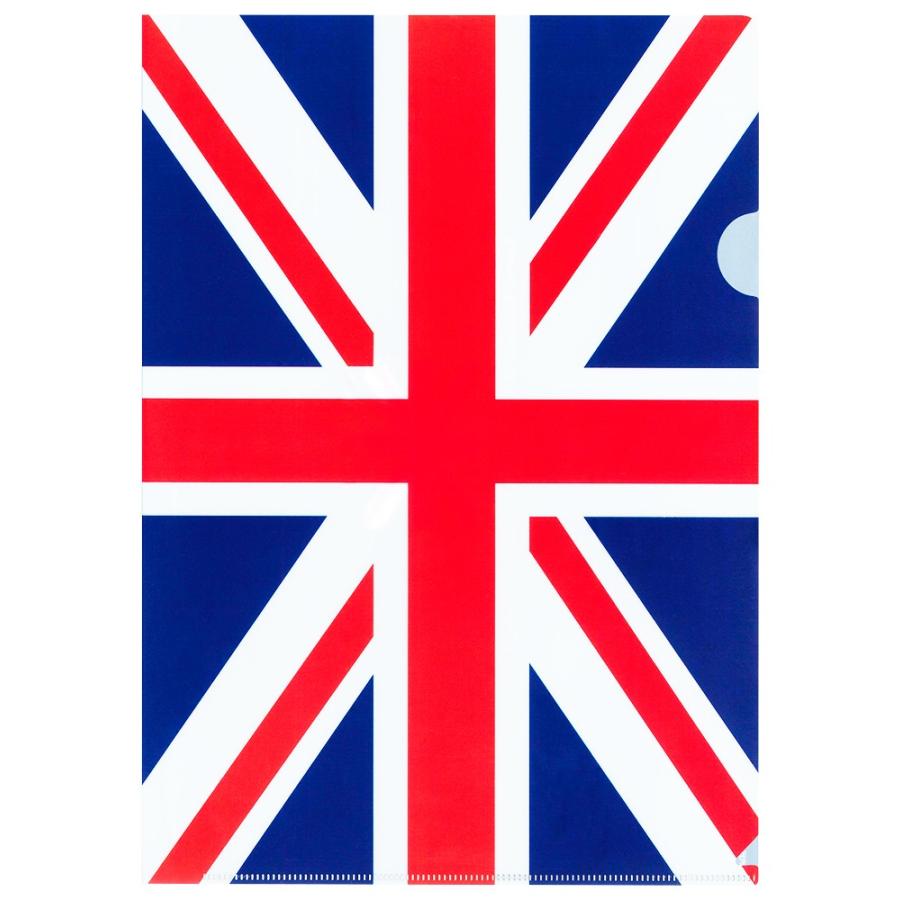 TOSPA クリアファイル A4 イギリス国旗柄 英国 ユニオンジャック