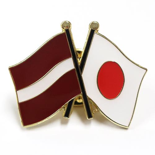ピンバッジ2ヶ国友好日本国旗 ラトビア国旗 約 mm 2 トスパ世界の国旗販売 Yahoo 店 通販 Yahoo ショッピング