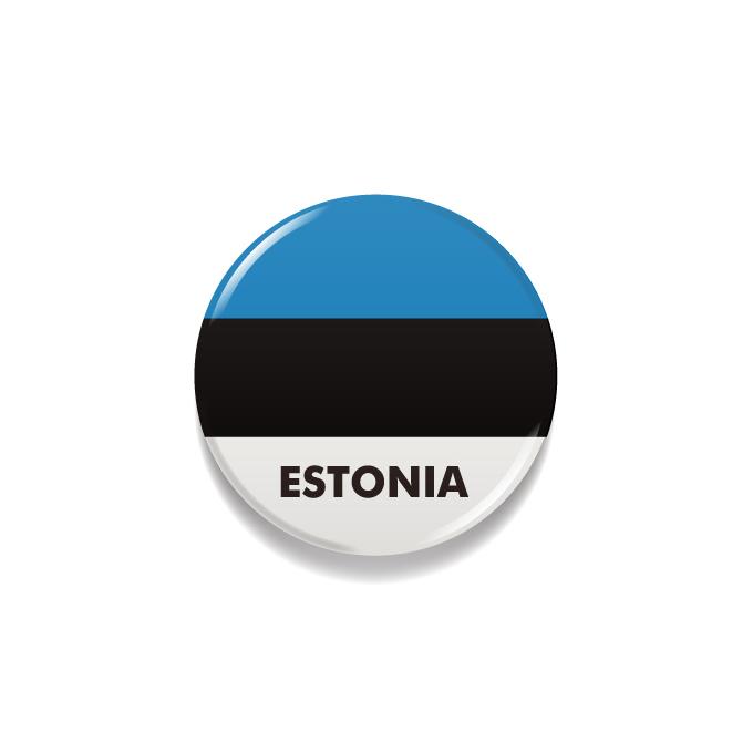 缶バッジ エストニア 国旗柄 直径約3cm 世界の国旗缶バッジ シリーズ 4022 165 トスパ世界の国旗販売 Yahoo 店 通販 Yahoo ショッピング