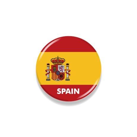 缶バッジ スペイン 国旗柄 紋章入り 直径約3cm 世界の国旗缶バッジ シリーズ 4022 345 トスパ世界の国旗販売 Yahoo 店 通販 Yahoo ショッピング