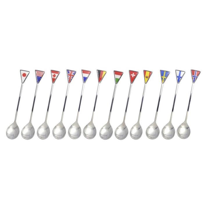 世界の国旗スプーン[カナダ メープルリーフ]ティースプーン コーヒー