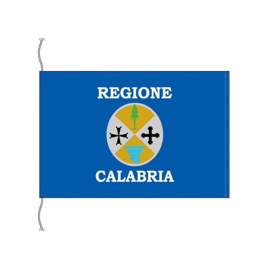 TOSPA イタリア 州旗 カラブリア州（卓上旗16×24cm ）｜tospashop