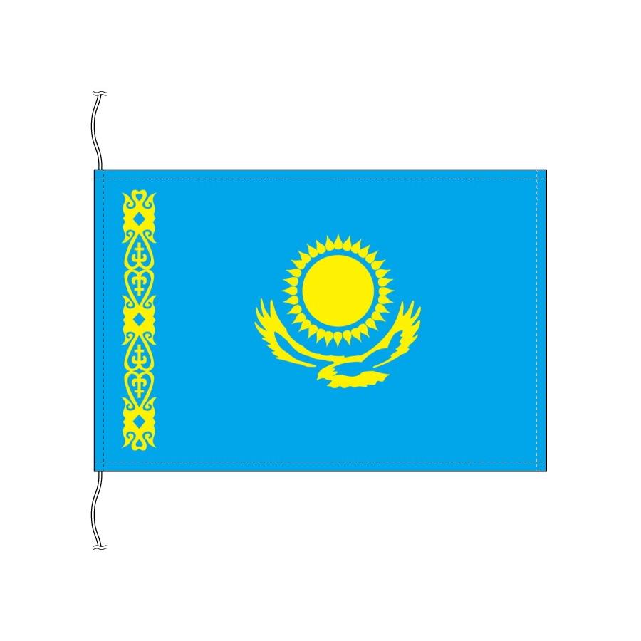 カザフスタン 国旗 卓上旗 旗サイズ16 24cm テトロントロマット製 日本製 世界の国旗シリーズ トスパ世界の国旗販売 Yahoo 店 通販 Yahoo ショッピング