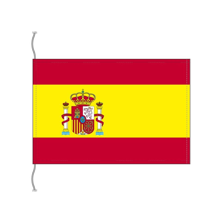 スペイン 国旗 紋章入り 卓上旗 旗サイズ16 24cm テトロントロマット製 日本製 世界の国旗シリーズ トスパ世界の国旗販売 Yahoo 店 通販 Yahoo ショッピング