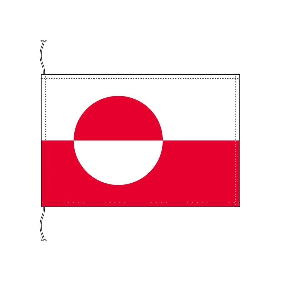 TOSPA デンマーク領グリーンランド 旗 卓上旗 旗サイズ16×24cm