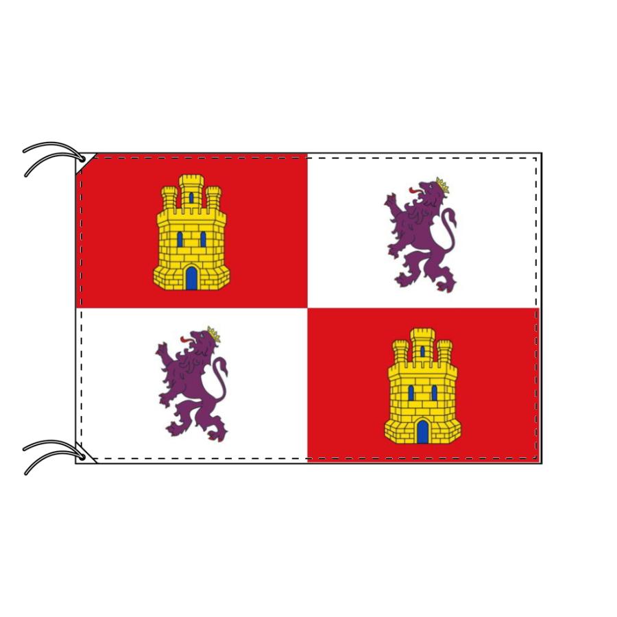 TOSPA　スペイン　自治州旗　レオン州（70×105cm　高級テトロン製）　カスティーリャ　イ