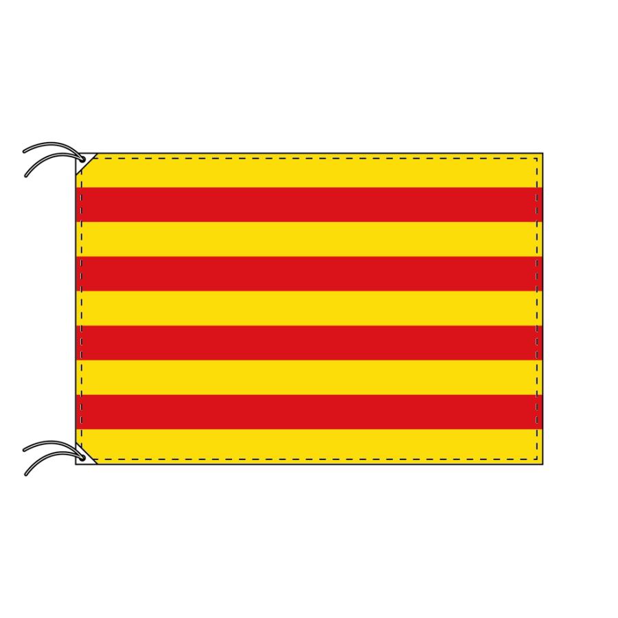 TOSPA スペイン 自治州旗 カタルーニャ州（70×105cm 高級テトロン製）