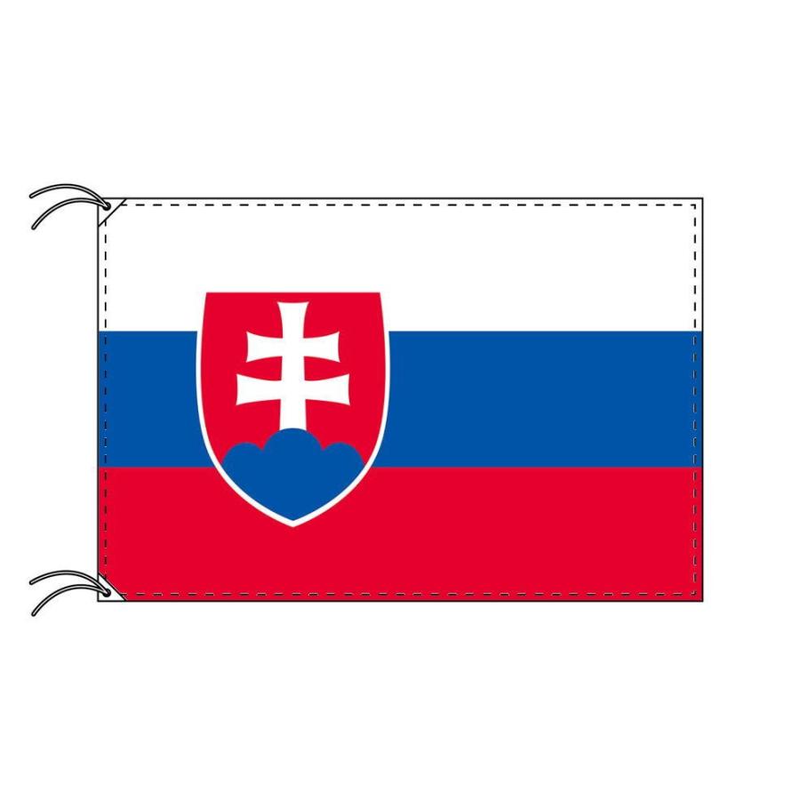 TOSPA スロバキア 国旗 70×105cm テトロン製 日本製 世界の国旗シリーズ