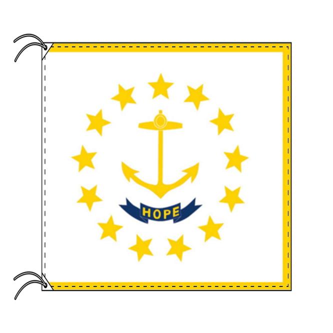 TOSPA ロードアイランド州旗 アメリカ合衆国の州旗 70×105cm 高級テトロン製 :416988:トスパ世界の国旗販売 Yahoo!店