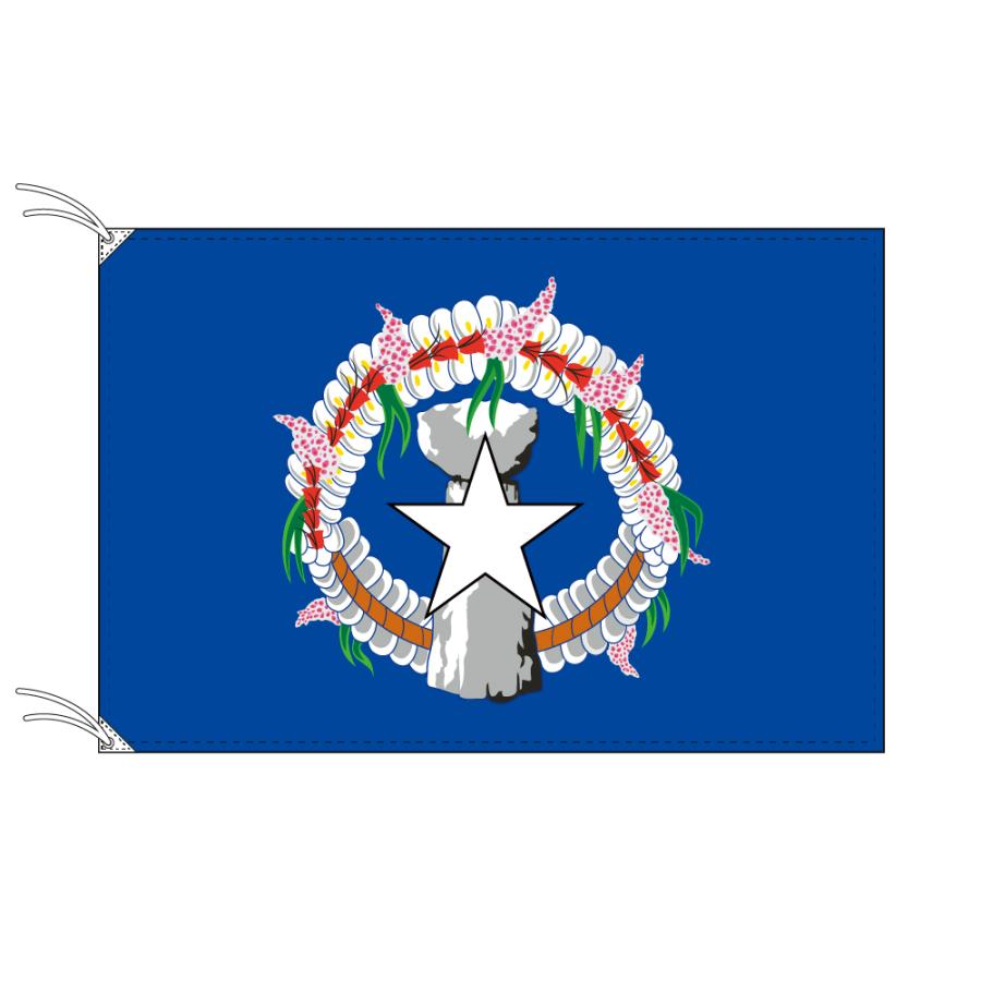 TOSPA アメリカ領北マリアナ諸島 旗 70×105cm テトロン製 日本製 世界の旧国旗 世界の組織旗シリーズ｜tospashop