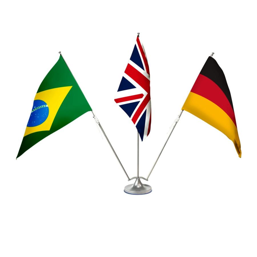 TOSPA卓上旗専用卓上スタンド ミニポール3本立て旗立台 : トスパ世界の