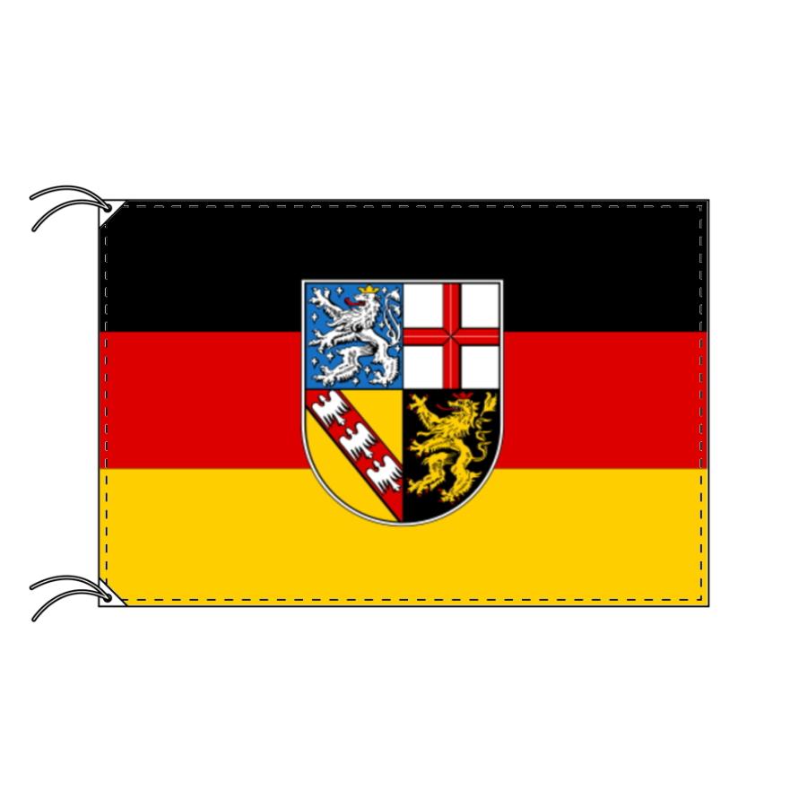 TOSPA　ドイツ　連邦州旗　高級テトロン　日本製）　ザールラント州（90×135cm