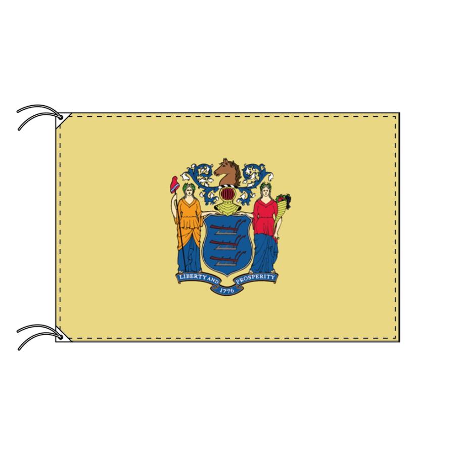 TOSPA ニュージャージー州旗 アメリカ合衆国の州旗 90×135cm 高級テトロン製 426965 トスパ世界の国旗販売