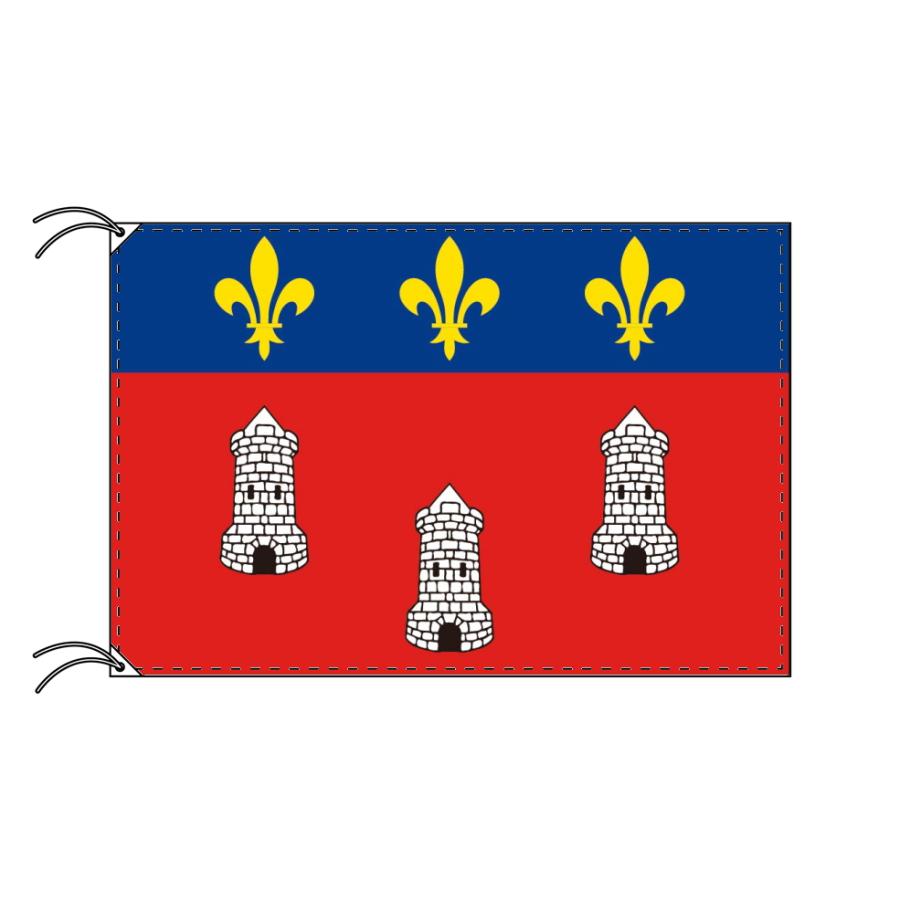 TOSPA　トゥール　市旗　フランス　90×135cm　日本製　ロワール地域圏　アンドル=エ=ロワール県　サントル＝ヴァル　の旗　都市　ド　テトロン製