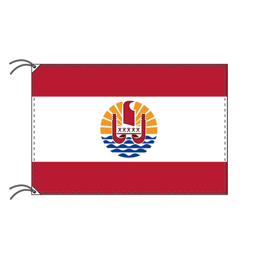TOSPA　フランス領ポリネシア　旗　テトロン製　日本製　90×135cm　世界の旧国旗　世界の組織旗シリーズ