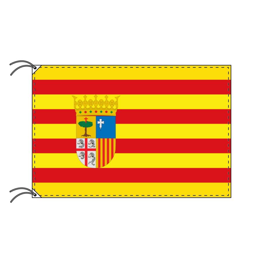 TOSPA スペイン 自治州旗 アラゴン州（100×150cm 高級テトロン製）